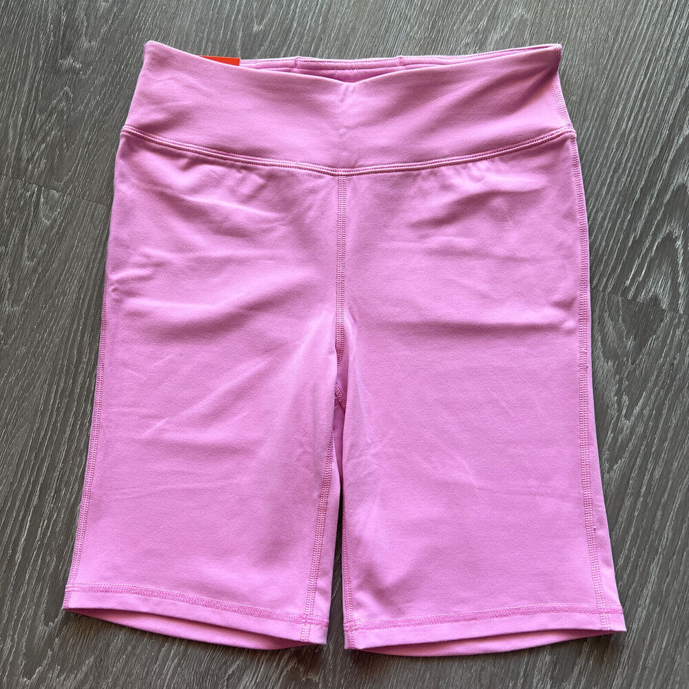 J Crew Biker Shorts Womens Medium Pink High Rise Signature Flex